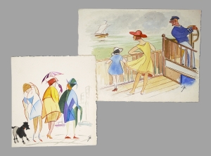 Los 3428 - Ziegs, Kurt - Künstlerischer Teilnachlass. Mit 34 Original-Entwürfen und Zeichnungen. Meist Darmstadt 1915-1970 - 13 - thumb