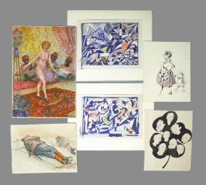 Los 3428 - Ziegs, Kurt - Künstlerischer Teilnachlass. Mit 34 Original-Entwürfen und Zeichnungen. Meist Darmstadt 1915-1970 - 14 - thumb