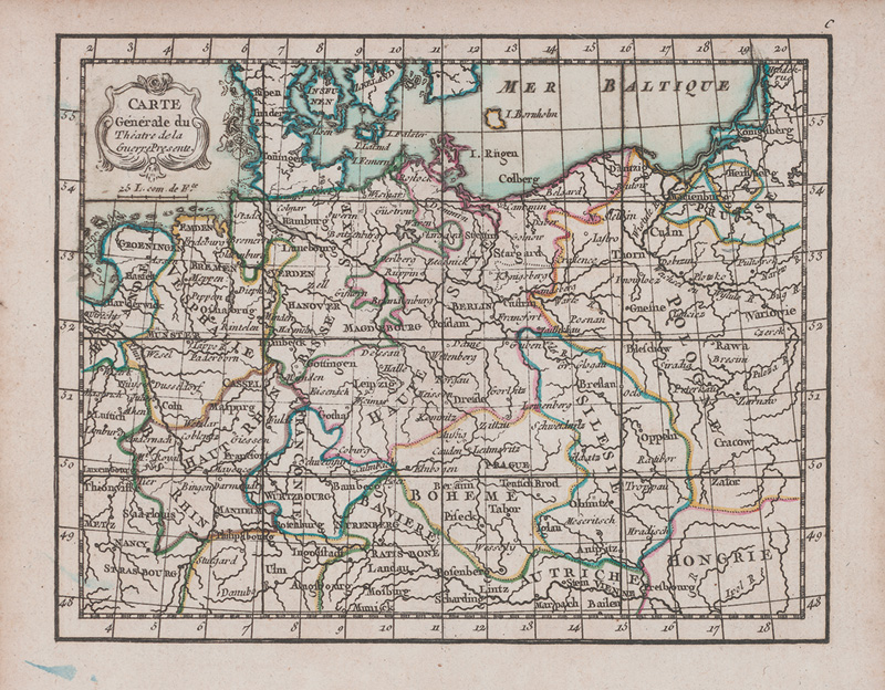 Lot 185, Auction  125, Rizzi-Zannoni, Giovanni Antonio, Atlas géographique et militaire. Paris, Lattré, (1762 oder 1763). - Taschenatlas