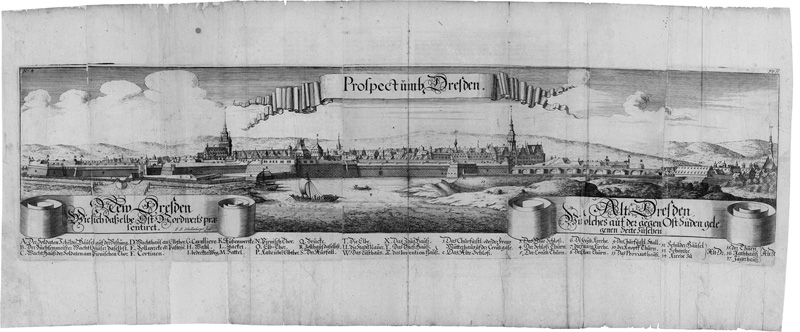 Lot 200, Auction  125, Weck, Anton, Der Chur-Fürstlichen ... Haupt-Vestung Dresden. Nürnberg, C. S. Froberger für J. Hoffmann, 1680. - Zweiter Druck