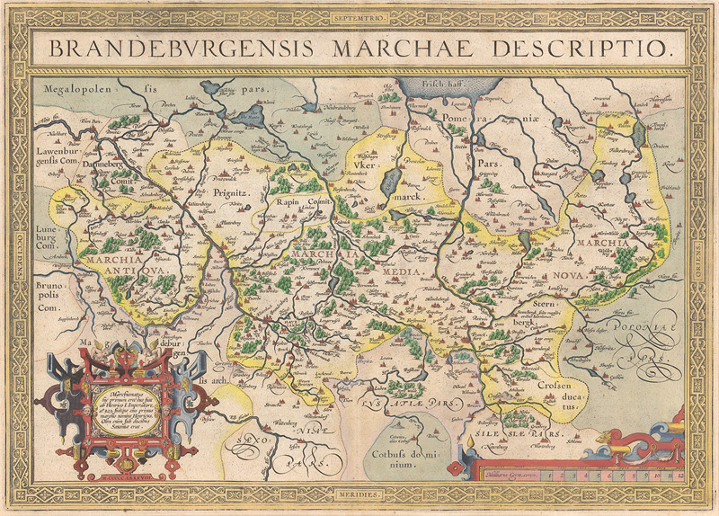 Lot 245, Auction  125, Ortelius, Abraham, Brandeburgensis Marchae Descriptio. Amsterdam um 1610