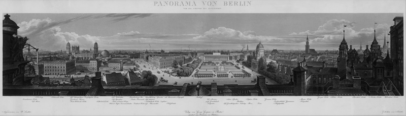Lot 251, Auction  125, Salathé, Friedrich, Panorama von Berlin. Berlin, G. Gropius, um 1840. - Prachtvoller Druck