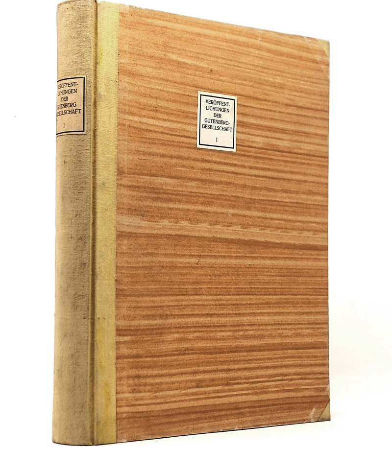 Lot 496, Auction  125, Gutenberg-Gesellschaft, Sammlung von Gutenberg Jahrbüchern. Mainz, Gutenberg-Gesellschaft, 1902-1970