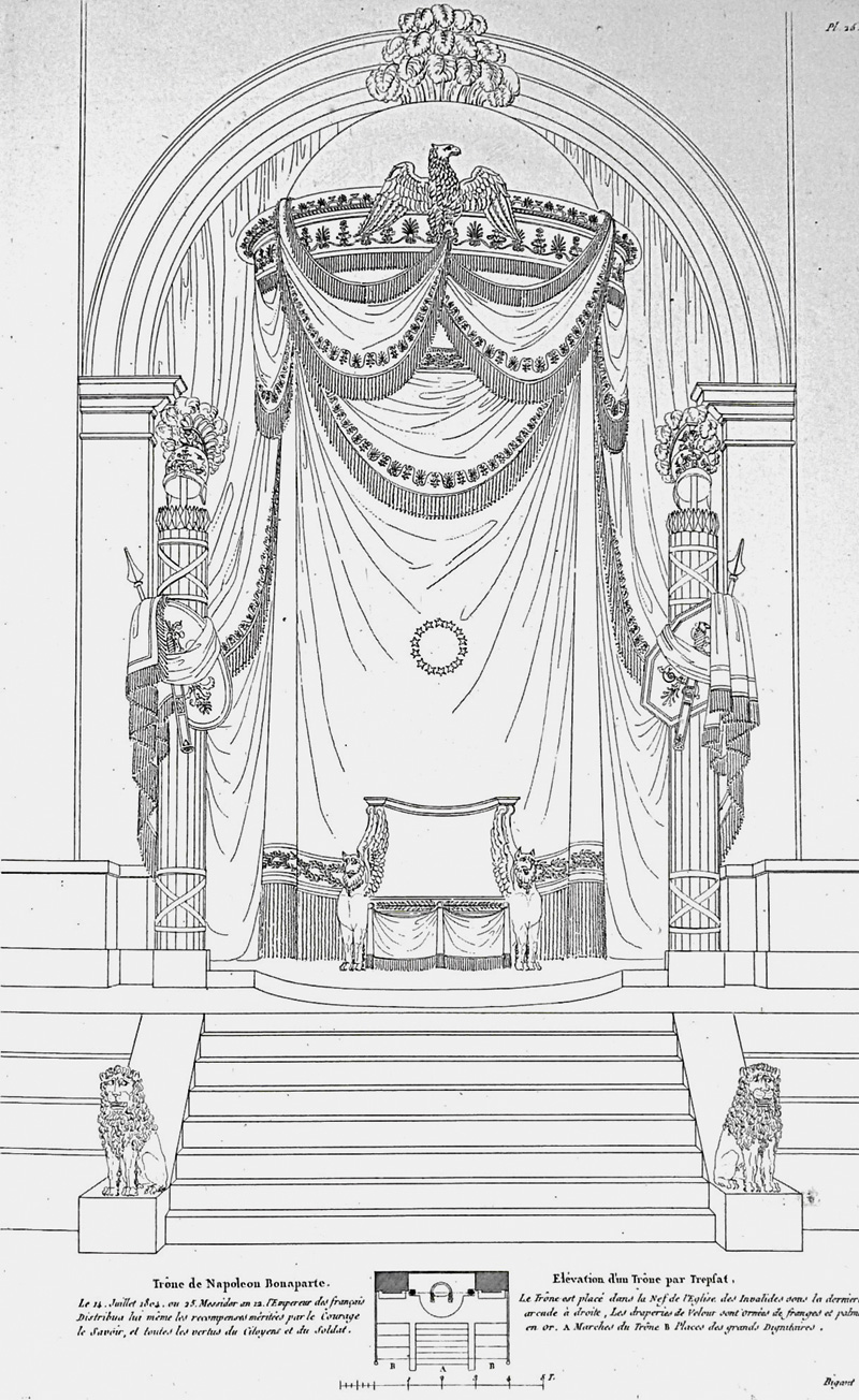Lot 865, Auction  125, Détournelle, Athanase, Recueil d'architecture nouvelle. Paris, Selbstverlag, 1805. - Erste Ausgabe