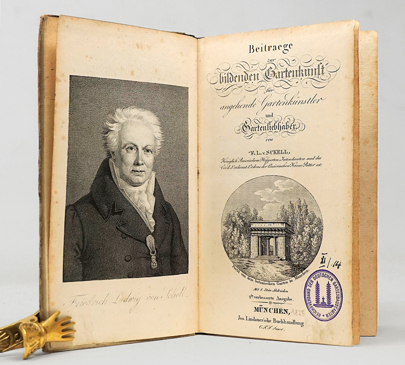 Lot 913, Auction  125, Sckell, Friedrich Ludwig von, Beitraege zur bildenden Gartenkunst. München, Joseph Lindauer, 1825. - Zweite Ausgabe vom Hauptwerk Sckells  