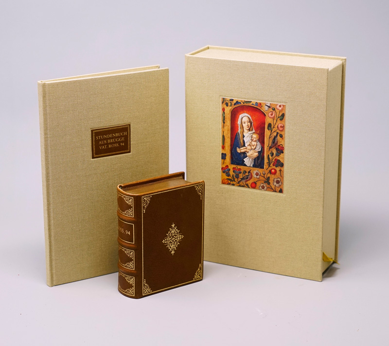 Lot 957, Auction  125, Stundenbuch aus Brügge, Kodex Vat. Ross. 94. Zürich, Belser, 1996. - Zweite Auflage in verändertem Ledereinband