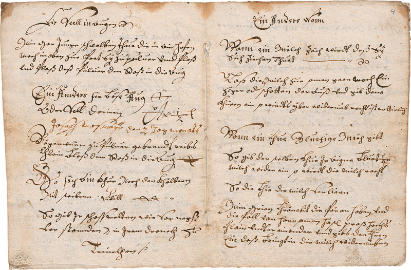 Lot 1066, Auction  125, Rossarznei und geistliches Lied, Deutsche Handschrift auf Papier. Deutschland 1728