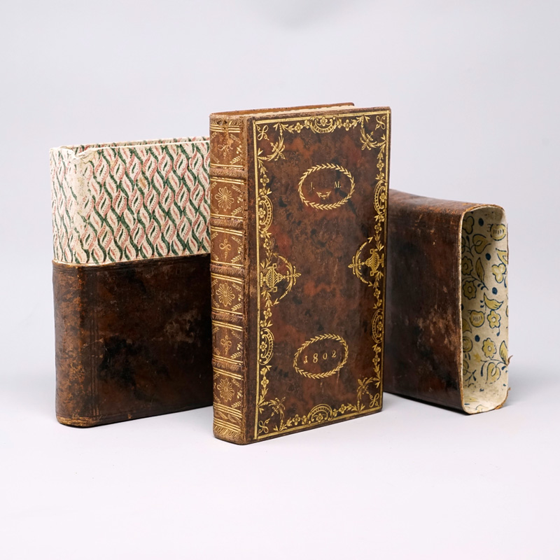 Lot 1538, Auction  125, Klassizistischer Kalbslederband, Marmorietes Kalbsleder des frühen 19. Jhr. Österreich 1802