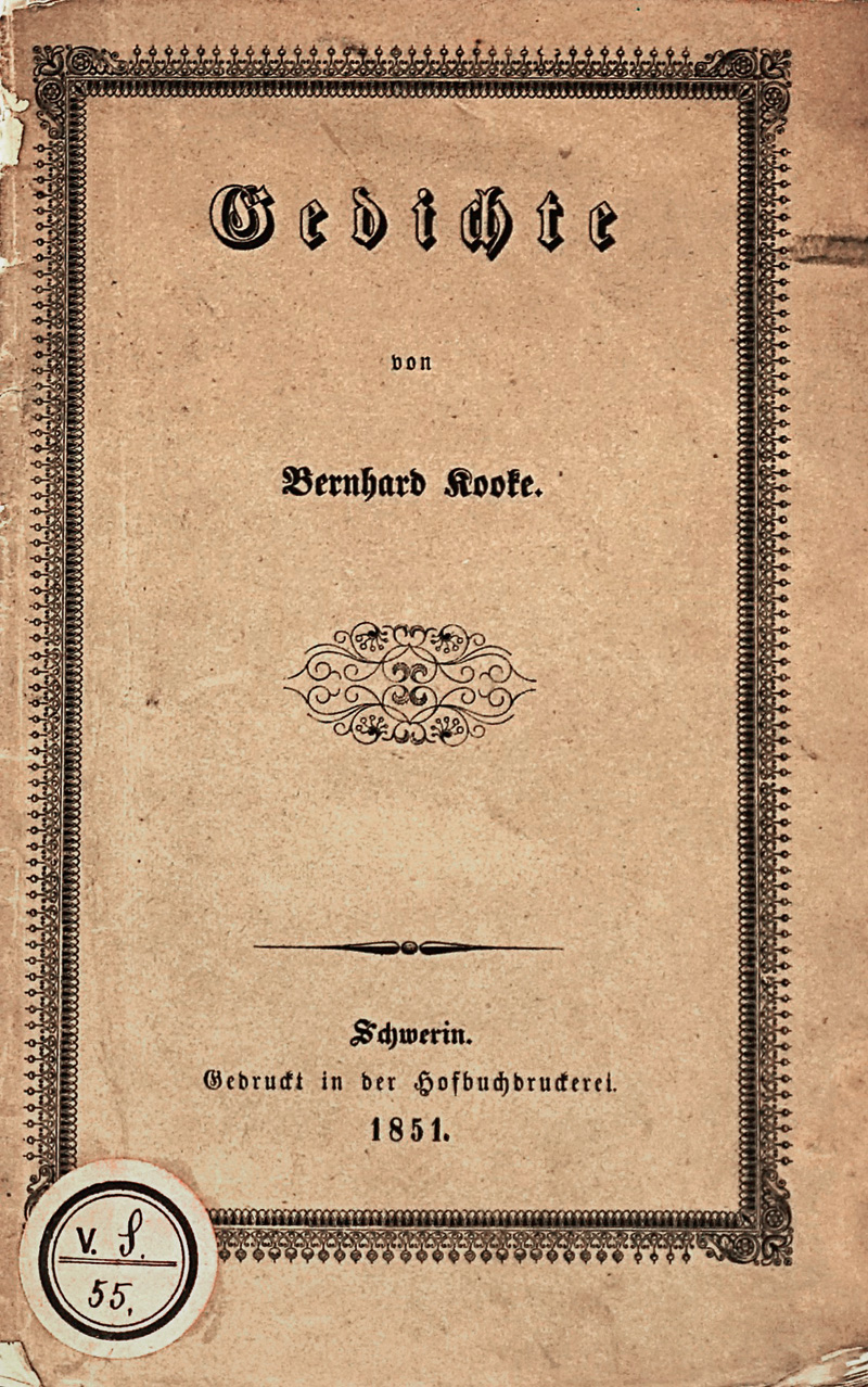 Lot 1641, Auction  125, Kooke, Bernhard, Gedichte