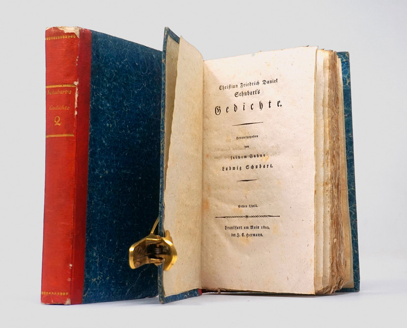 Lot 1715, Auction  125, Schubart, Christian Friedrich Daniel, Gedichte. Frankfurt, J. C. Hermann, 1802. - Erste Ausgabe