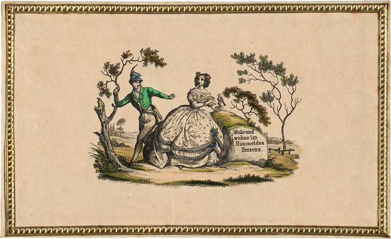 Lot 1833, Auction  125, Billets, Sammlung von 7 Glückwunsch- und Freundschaftsbillets. Deutschland und Österreich um 1820. - "Find an meinem Herzen, Trost und Labung bei des Lebens Schmerzen"  