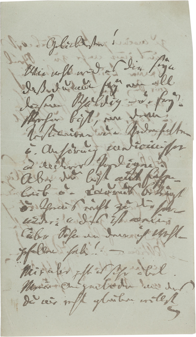 Lot 2032, Auction  125, Kerner, Justinus, Brief an Gustav von Pfaff. 1851