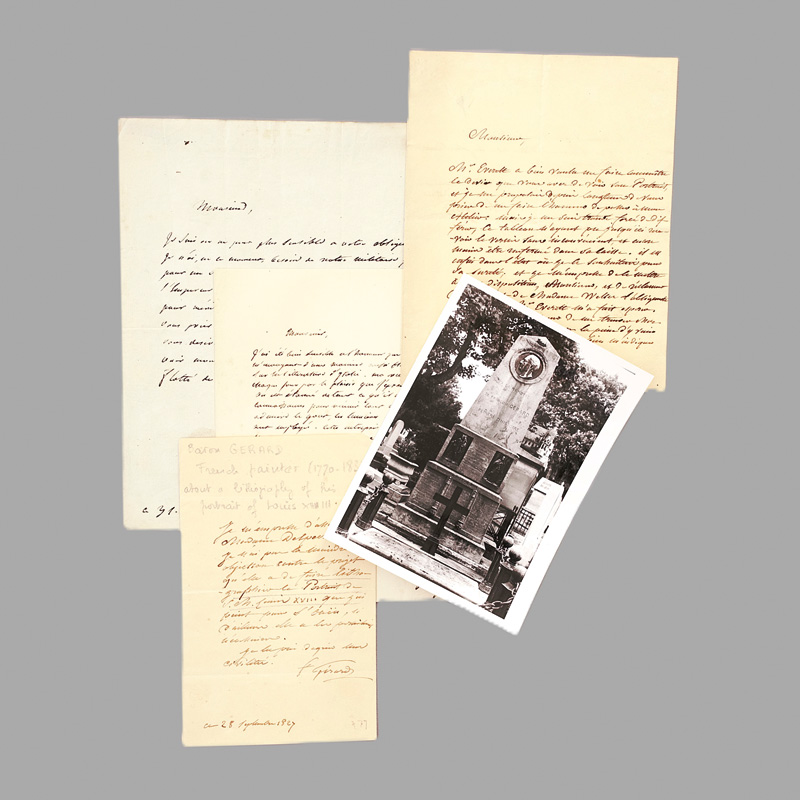 Lot 2130, Auction  125, Gérard, François, 4 Briefe. 1813-1827