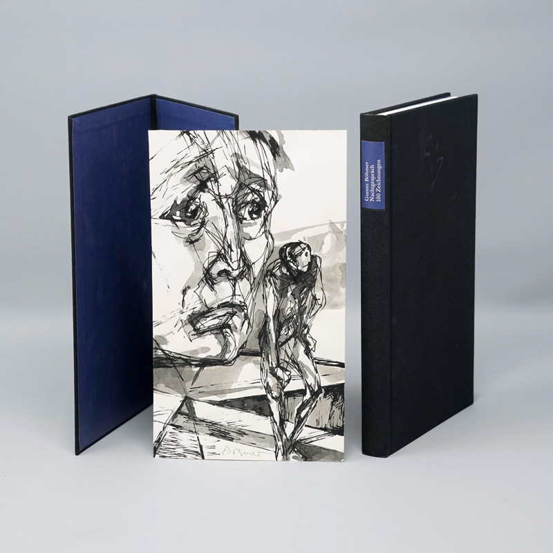 Lot 3042, Auction  125, Böhmer, Gunter, Nachtgespräch. 100 Zeichnungen. Assenheim 1984. - Mit einer signierten Tuschfederzeichnung