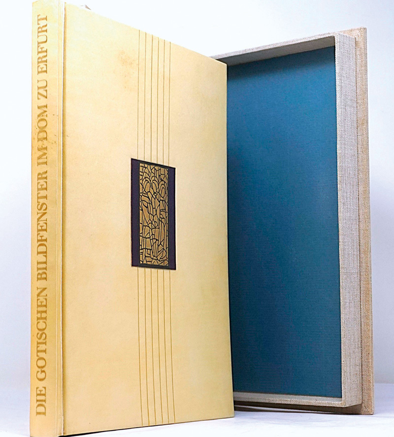 Lot 3116, Auction  125, Goern, Hermann, Die gotischen Bildfenster im Dom zu Erfurt. Dresden, Verlag der Kunst, 1961. - Bibliophiler Handeinband