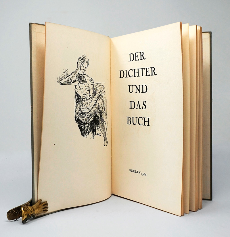 Lot 3375, Auction  125, Tuchmann, Emil und Schönberg, Karl, Der Dichter und das Buch. Berlin 1930. - Mit Lithographie von A. Kubin