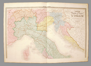 Lot 73, Auction  126, Andriveau-Goujon, Eugene, Carte de Physique & routière de l'Italie