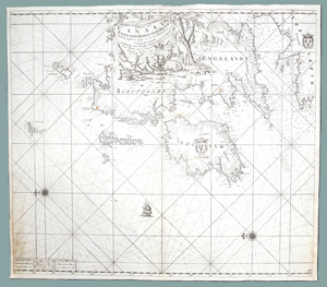 Lot 114, Auction  126, Keulen, Johannes van, Paskaart van't canaal Engelandt Schotlandt Yerland