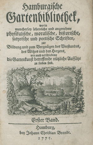 Lot 396, Auction  126, Leyding, Johann Dietrich, Hamburgische Gartenbibliothek