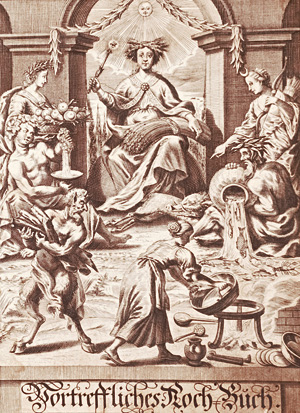 Lot 429, Auction  126, Nürnbergisches Kochbuch, Der aus dem Parnasso ehmals entlauffenen vortrefflichen Köchin