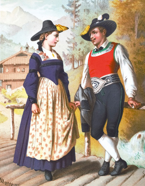 Lot 447, Auction  126, Kretschmer, Albert, Deutsche Volkstrachten