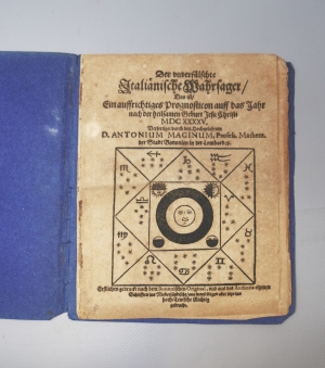 Los 476 - Magini, Giovanni Antonio - Der unverfälschte italiänische Wahrsager. Wohl 1644 - 2 - thumb