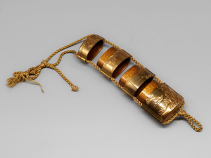 Los 632 - Inrô mit Enten-Golddekor - 5-teiliges Aufbewahrungs-Behältnis - 1 - thumb