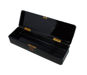 Los 643 - Japanische Lackdose mit Golddekor - Fubako-Briefschatulle mit Landschaftsdekor in Gold- und Rotlack - 1 - thumb