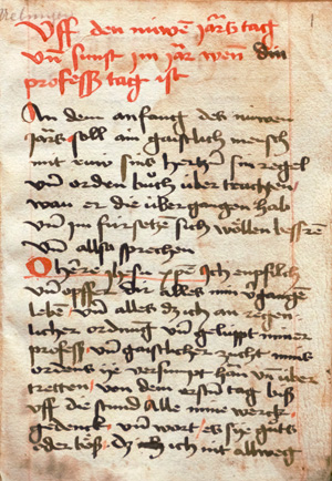 Lot 1017, Auction  126, Buxheimer Gebetsübungen, Deutsche Handschrift auf Papier. Kartause Buxheim um 1485.