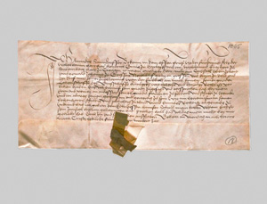 Lot 1019, Auction  126, Heinrich zu Hardegg, Erbschaftskunde zur Bestätigung eines Pachtzehnten