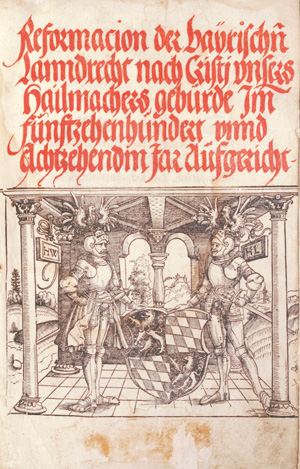 Lot 1107, Auction  126, Bayern, Sammelband  zum Bayrischen Landrecht