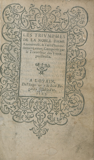 Lot 1112, Auction  126, Bouchet, Jean, Les triomphes de la noble dame amoureuse