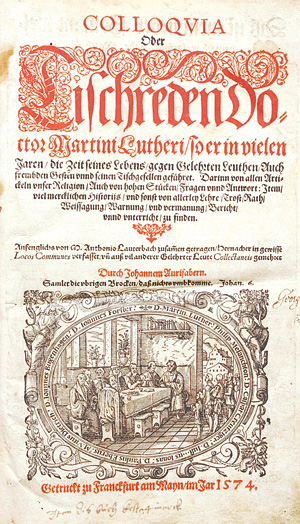 Lot 1149, Auction  126, Luther, Martin, Colloqvia oder Tischreden