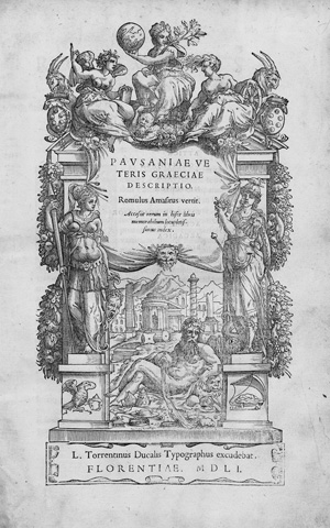 Lot 1173, Auction  126, Pausanias, Veteris Graeciae descriptio. Florenz, L. Torrentin, 1551 