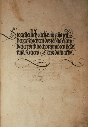 Los 1175 - Pfintzing, Melchior - Die geuerlicheiten und eins teils der geschichten des Ritters Tewrdannkhs - 8 - thumb