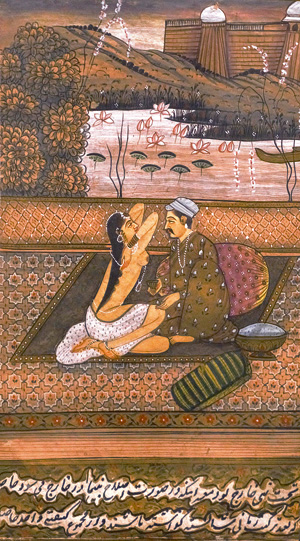 Lot 1227, Auction  126, Eros-Miniaturen, 2 indopersische Miniaturen in Gold und Farben