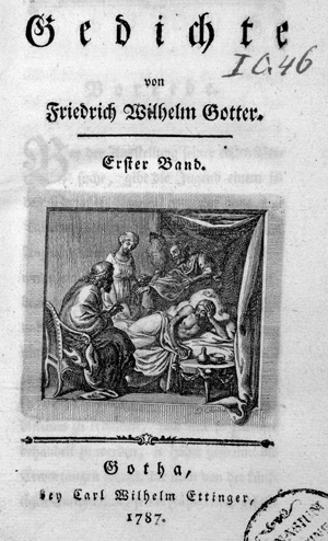 Lot 2042, Auction  126, Gotter, Friedrich Wilhelm, Gedichte