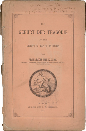 Nietzsche, Friedrich, Die Geburt der Tragödie. Leipzig, E. W. Fritzsch, 1872. - Erste Ausgabe