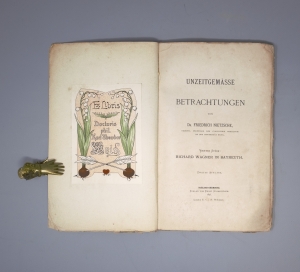 Los 2129 - Nietzsche, Friedrich - Unzeitgemässe Betrachtungen. Viertes Stück: Richard Wagner in Bayreuth - 2 - thumb
