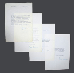 Lot 2503, Auction  126, Bamm, Peter, 4 Briefe an den Buchhändler Seifert.1954-1956