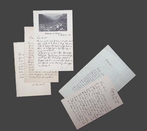 Los 2548 - Weinhold, Karl - Konvolut von 5 eigh. Briefen. 1852-1857 - 0 - thumb