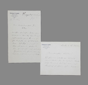 Lot 2562, Auction  126, Leyden, Ernst von, 2 Briefe. Um 1888.