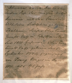 Los 2617 - Krüger, Franz - Brief und Porträt "Johannes David Neumann". 1821 - 3 - thumb