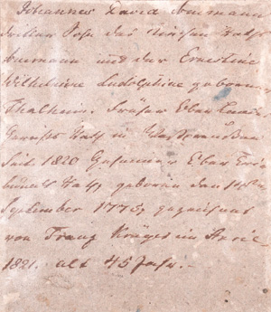 Los 2617 - Krüger, Franz - Brief und Porträt "Johannes David Neumann". 1821 - 0 - thumb