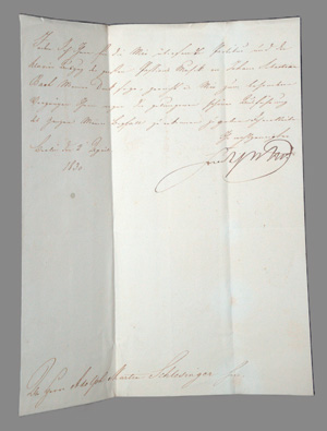 Los 2623 - Friedrich Wilhelm IV., König von Preußen - Brief an den Berliner Musikverleger Schlesinger. 1830 - 0 - thumb