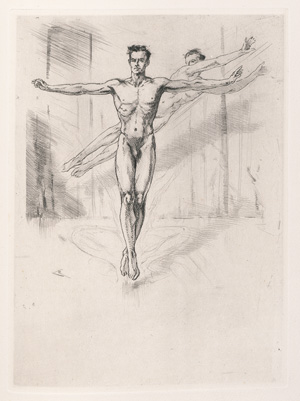 Lot 3030, Auction  126, Billy, André, Visions de Danse. Mit Radierungen von Alméry Lobel-Riche. Paris, chez l'artiste, 1949. - Vorzugsausgabe mit der Extrasuite. 60 Exemplare