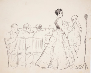 Lot 3081, Auction  126, Dolbin, Benedikt Fred, Portrait von Jennie Tourel und Paul Hindemith