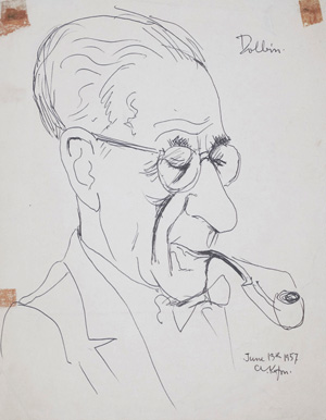 Lot 3087, Auction  126, Dolbin, Benedikt Fred, Portrait von George Simon Kaufman