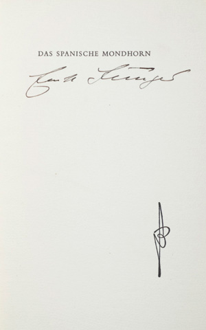 Lot 3217, Auction  126, Jünger, Ernst, Das spanische Mondhorn