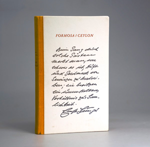 Lot 3232, Auction  126, Jünger, Ernst, Zwei Inseln. OHalbmaroquin. Olten 1968. - Erste Ausgabe. - 105 sign. Exemplare